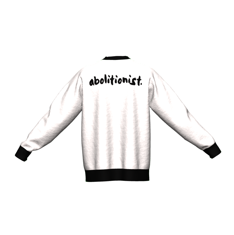 Build Communities, Not Prisons White Knit Sweater (Limited Edition)