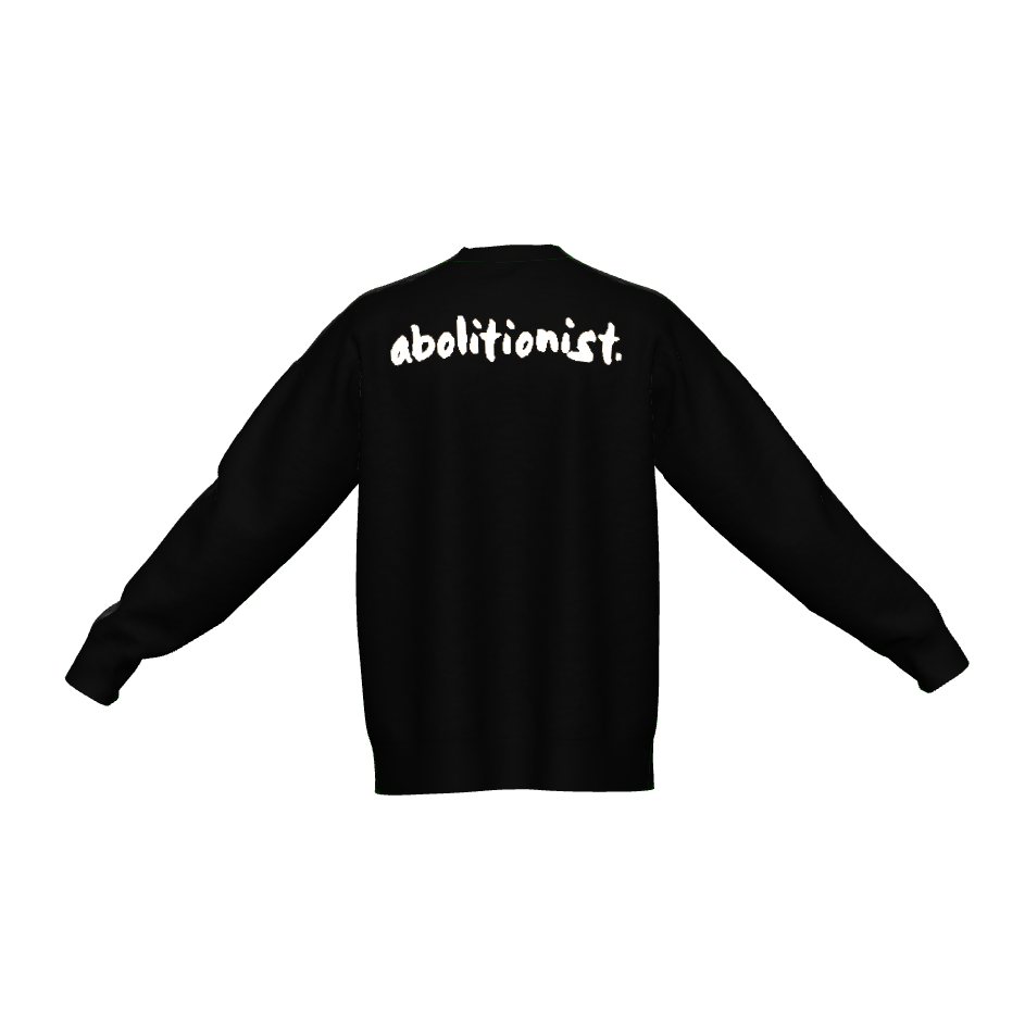 Build Communities, Not Prisons Black Knit Sweater (Limited Edition)