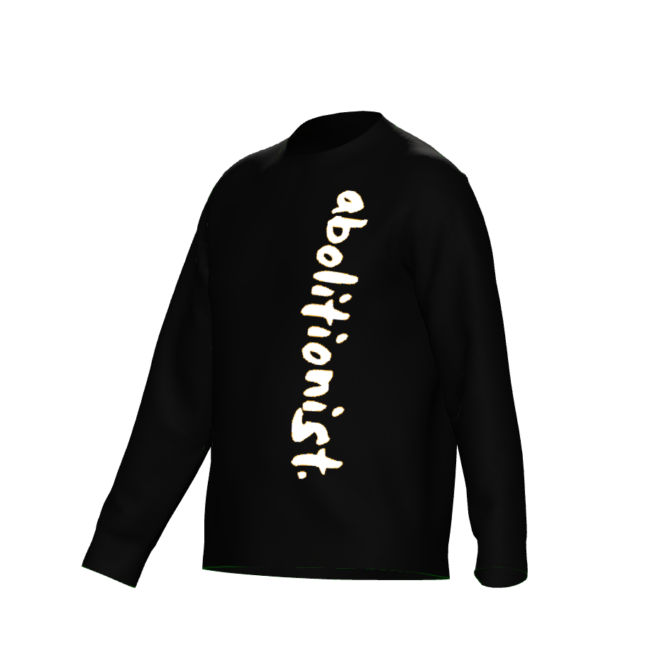 abolitionist. Classic Crewneck Knit Sweater (Black)