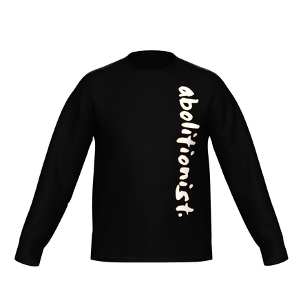 abolitionist. Classic Crewneck Knit Sweater (Black)