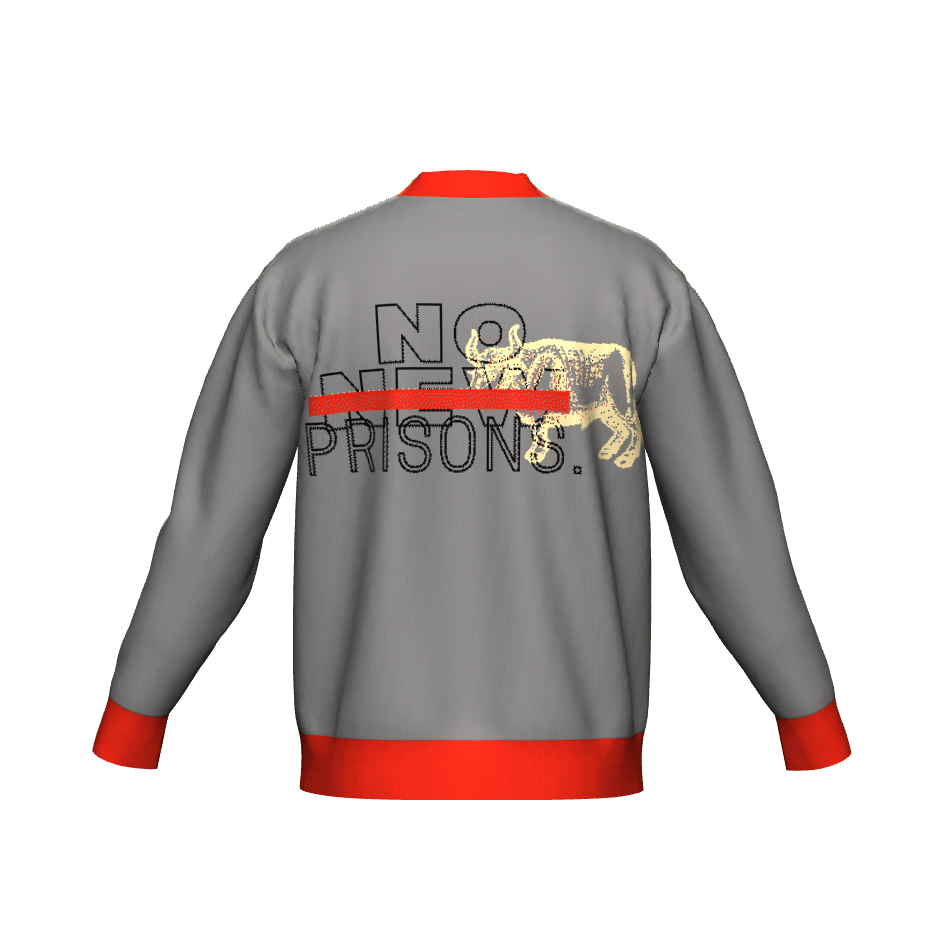 No New Prisons, Dark Grey Cardigan