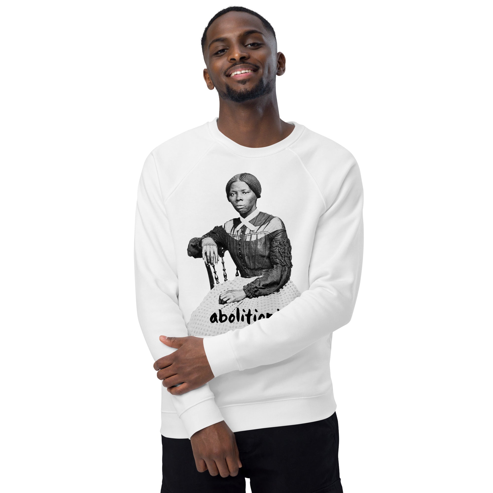 Harriet Tubman organic raglan sweatshirt